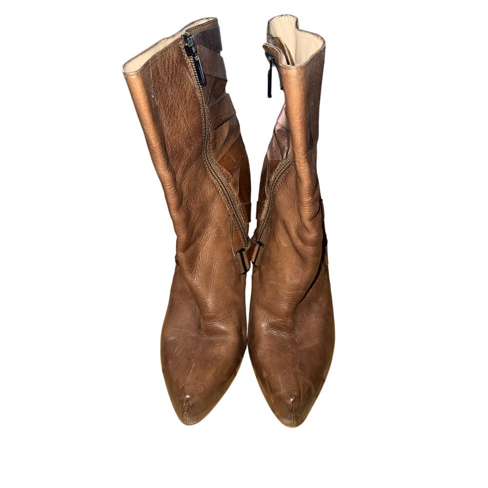 Boutique9 Tan Strapped Boots